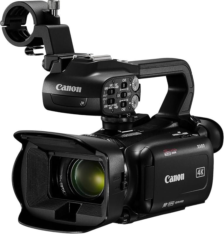 Canon XA60 Professional UHD 4K Camcorder with Lens Kit, 20x Optical Zo