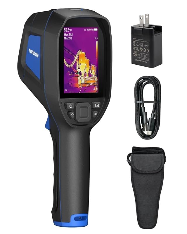 TOPDON TC004 3.5‑inch Thermal Imaging Camera with –4°F to 1022°F tempe
