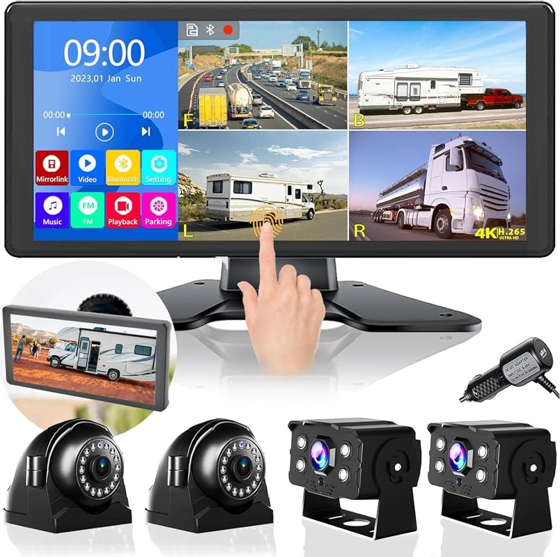 4K RV Backup Camera with 10.36