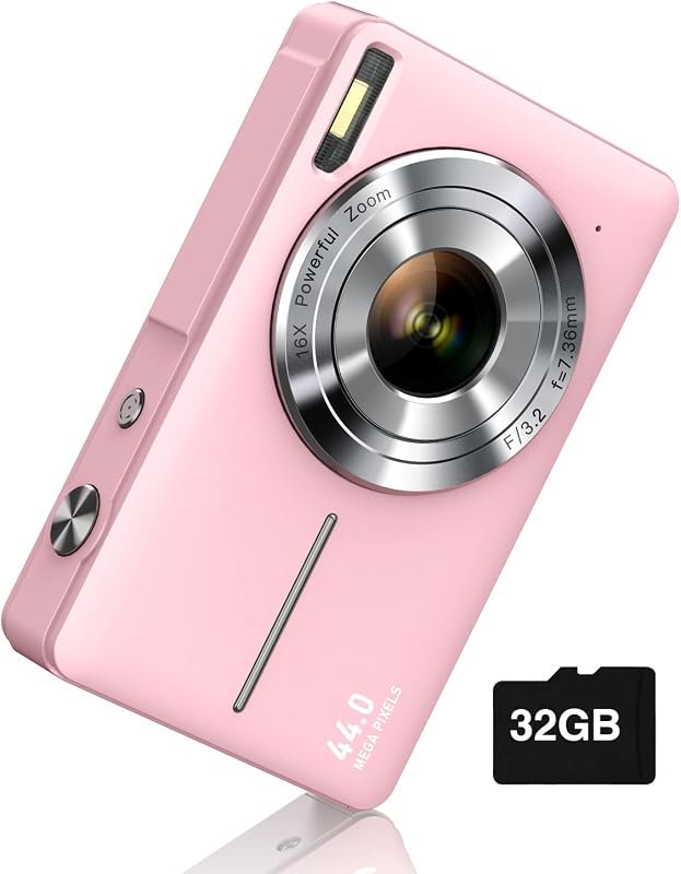 Camkory FHD 1080P digital camera for kids includes 32GB card, 16× zoom