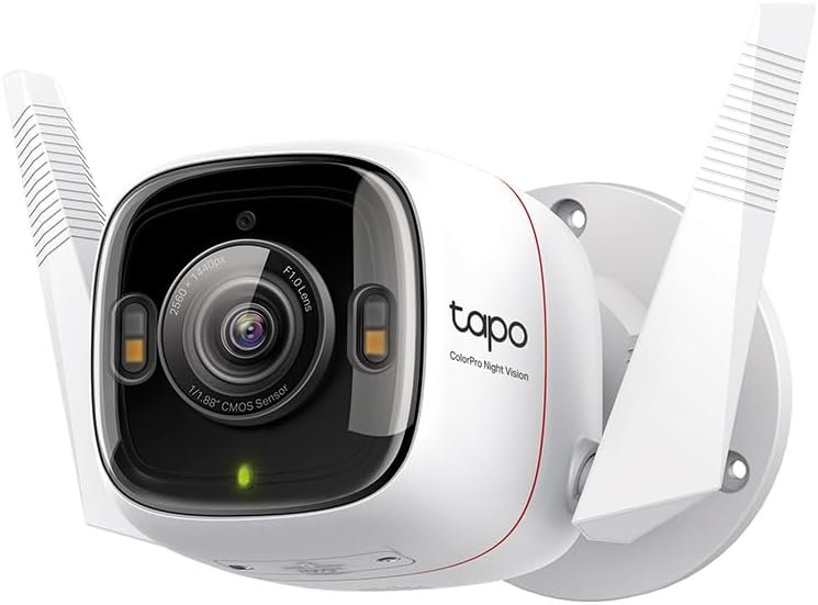 Tapo ColorPro C325WB Wi‑Fi Outdoor Camera – PoE Power, Plug‑In Design,