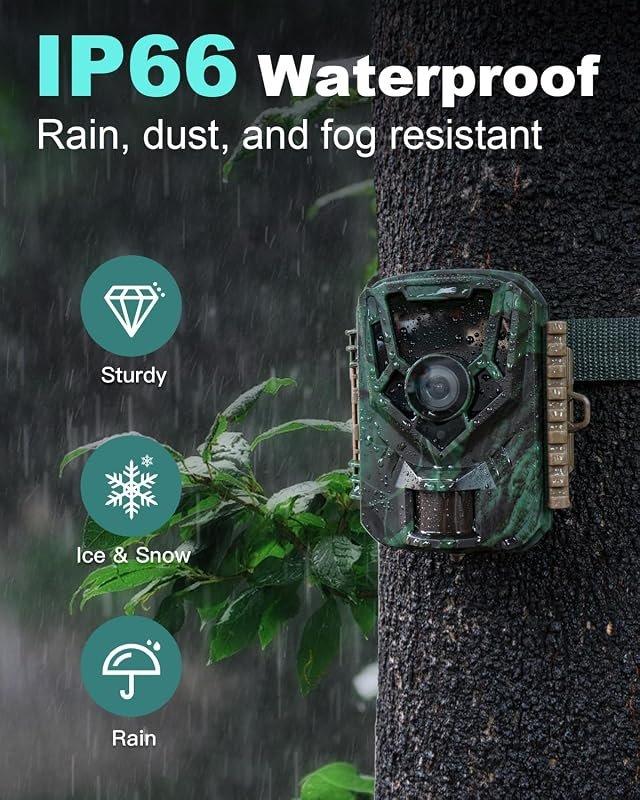 KJK 36MP Trail Camera delivers 2.7K video, 0.1‑second trigger, night v