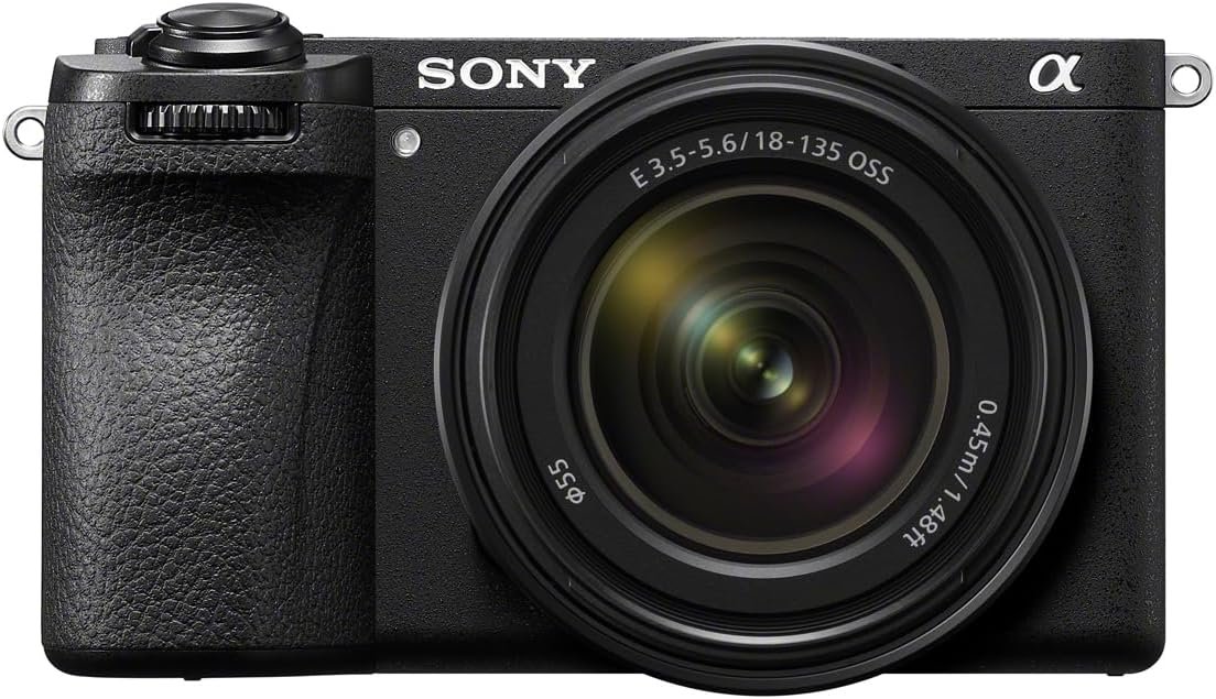 Sony Alpha a6700 Mirrorless Camera with 18‑135mm zoom lens, 26MP APS‑C sensor, 4K video, and black finish