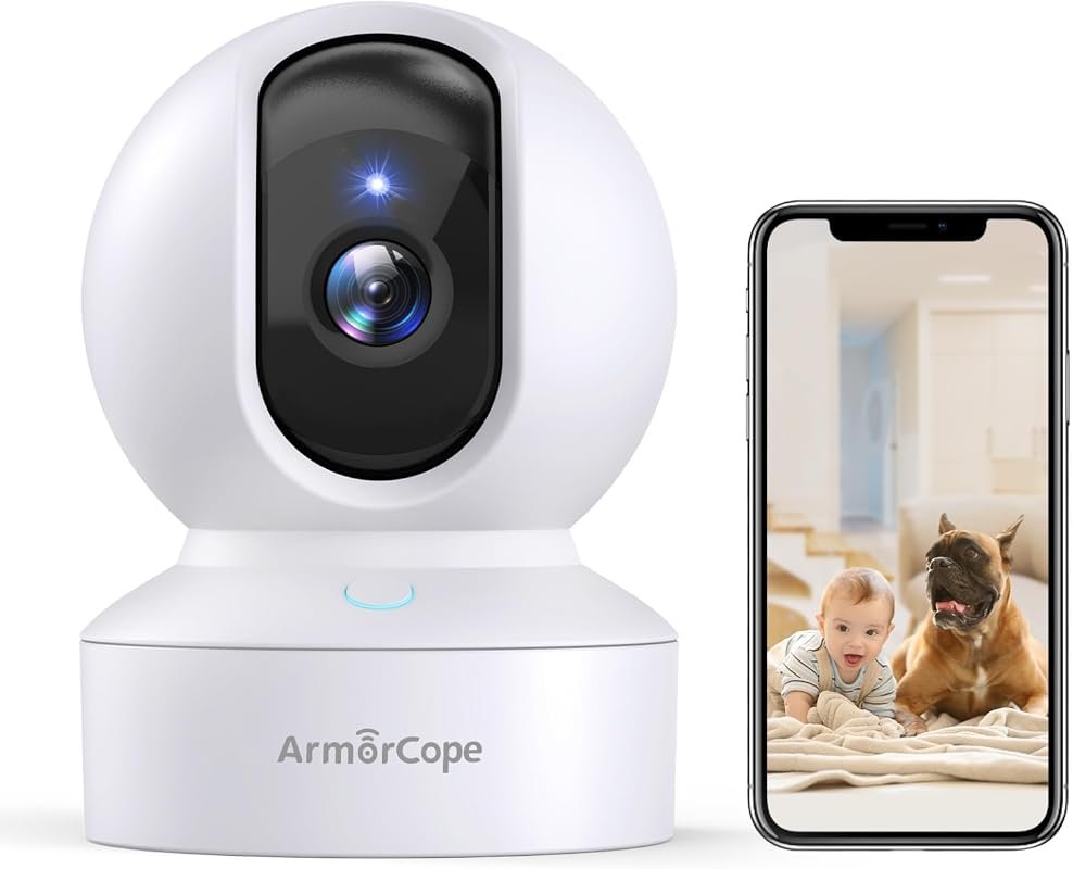 MagivPix 2K Camera with Phone App, 360° Pan/Tilt, One‑Click Call, Nigh