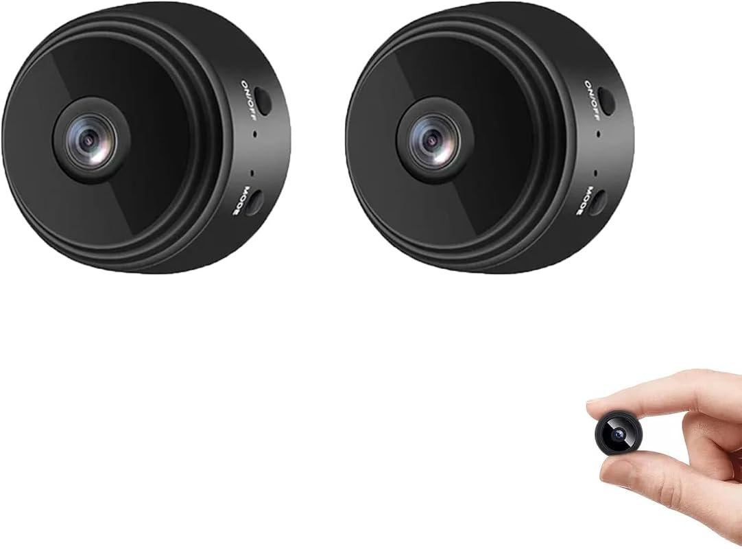 SpyCam Mini Hidden Nanny Cam with Phone App for Home Security, Compact