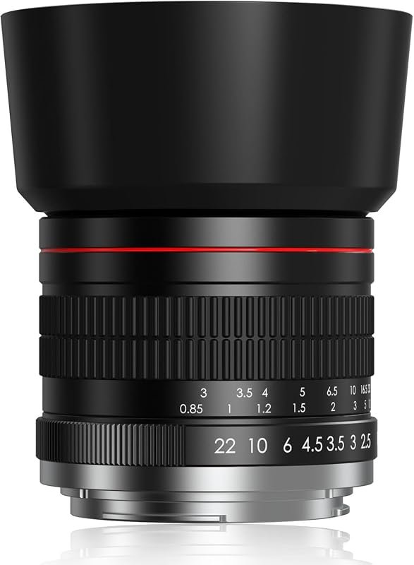 85mm f/1.8 Portrait Lens for Canon EF Mount – Manual Focus, fits Rebel