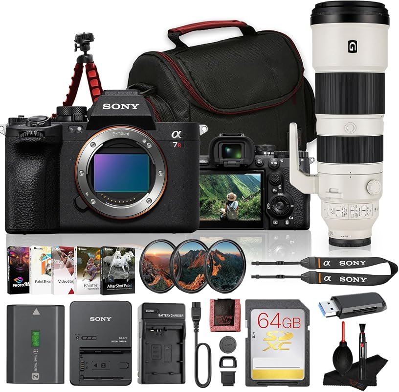 Sony Alpha 7R V Mirrorless Camera Bundle with FE 200-600mm f/5.6-6.3 T