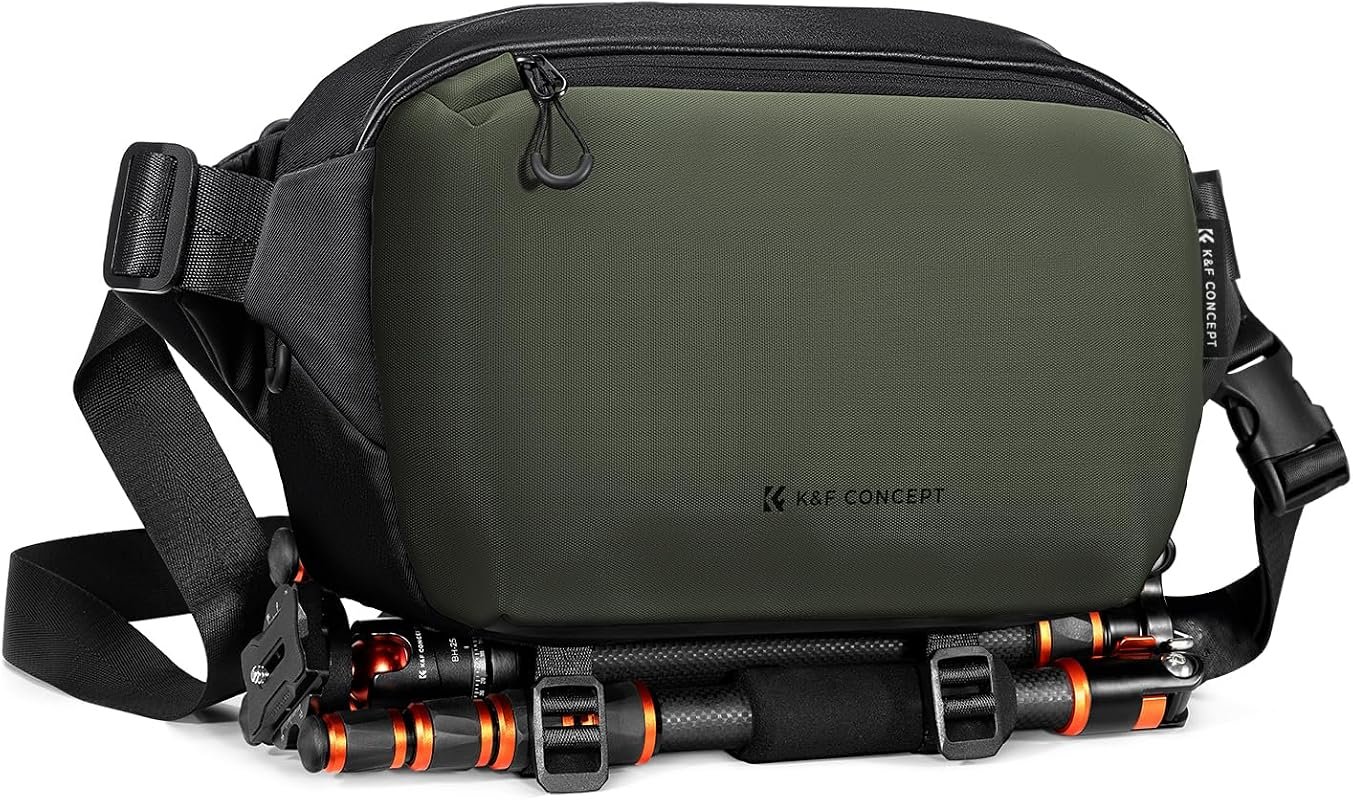 K&F CONCEPT 2‑in‑1 Camera Sling Bag, Versatile Everyday Shoulder Bag w