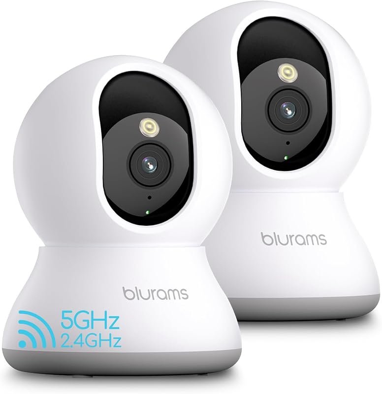 blurams 5G Home Security Cameras 2‑Pack deliver 360° PTZ coverage, pet