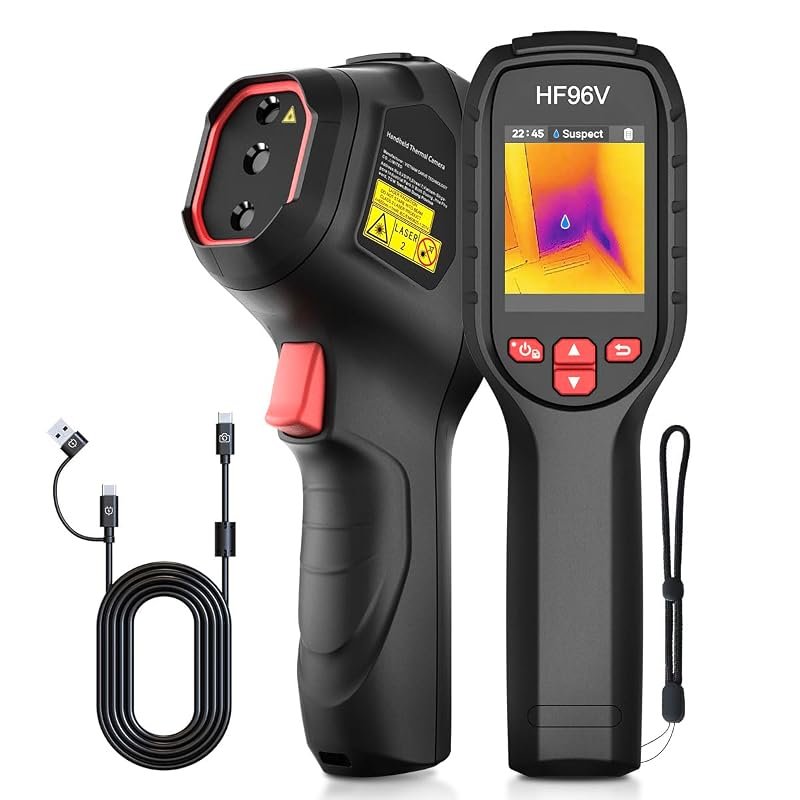 HF96V thermal camera includes laser pointer, 25 Hz refresh, 50° FOV, a