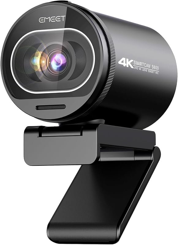 EMEET S600 4K Streaming Webcam featuring Sony 1/2.55‑inch Sensor, PDAF