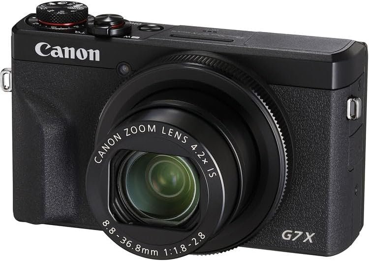 Canon PowerShot G7 X Mark III Black Digital Camera featuring 20.1MP Se