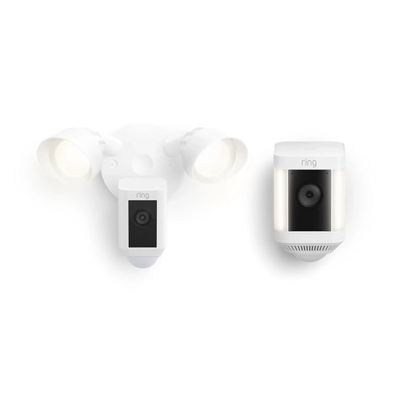 Ring Floodlight Cam Plus with Spotlight Cam Plus offers floodlights, H