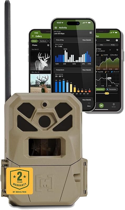 Moultrie Edge 2 Pro Cellular Trail Camera, 1440p Video, False‑Trigger 