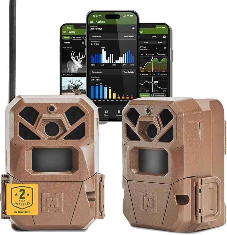 Moultrie Edge 2 Cellular Trail Camera with 20MP Photo, 0.7‑Second Trig