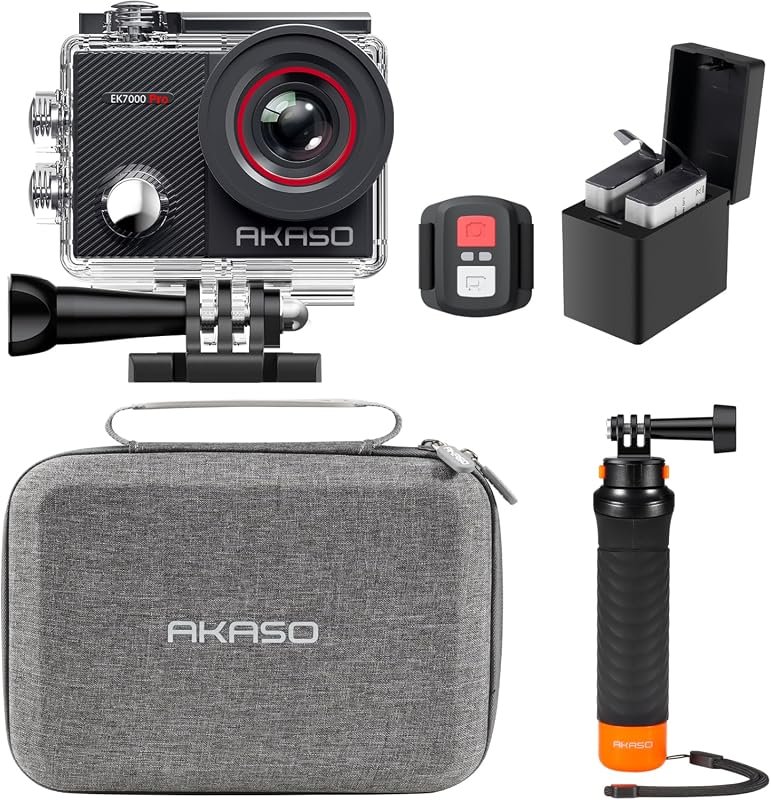 AKASO EK7000 Pro delivers 4K30 video, touch screen, 5× zoom, 131 ft wa