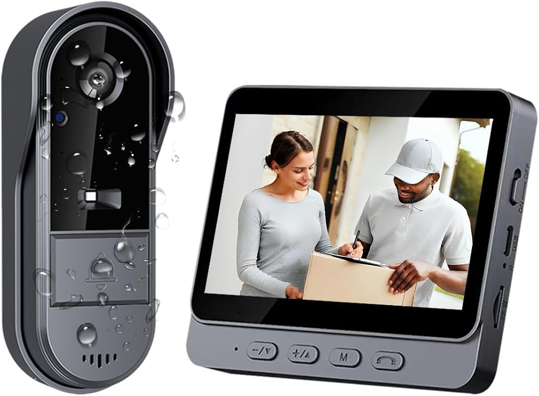 TKMARS Wireless Doorbell Camera with No Subscription, No Wi‑Fi or App