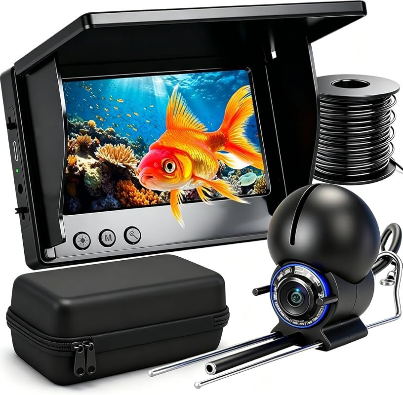 RiverTech 4.3‑inch Underwater Fishing Camera with 1080P HD IPS screen 