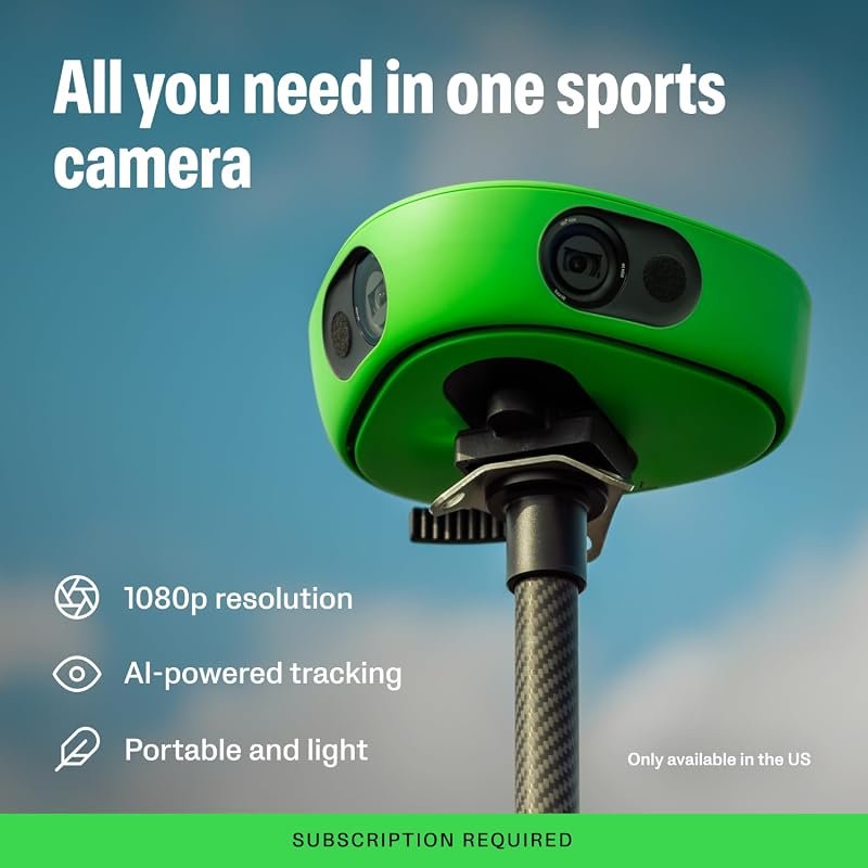 Veo Cam 3 1080p Sports Camera with AI Auto‑Tracking, Subscription Requ
