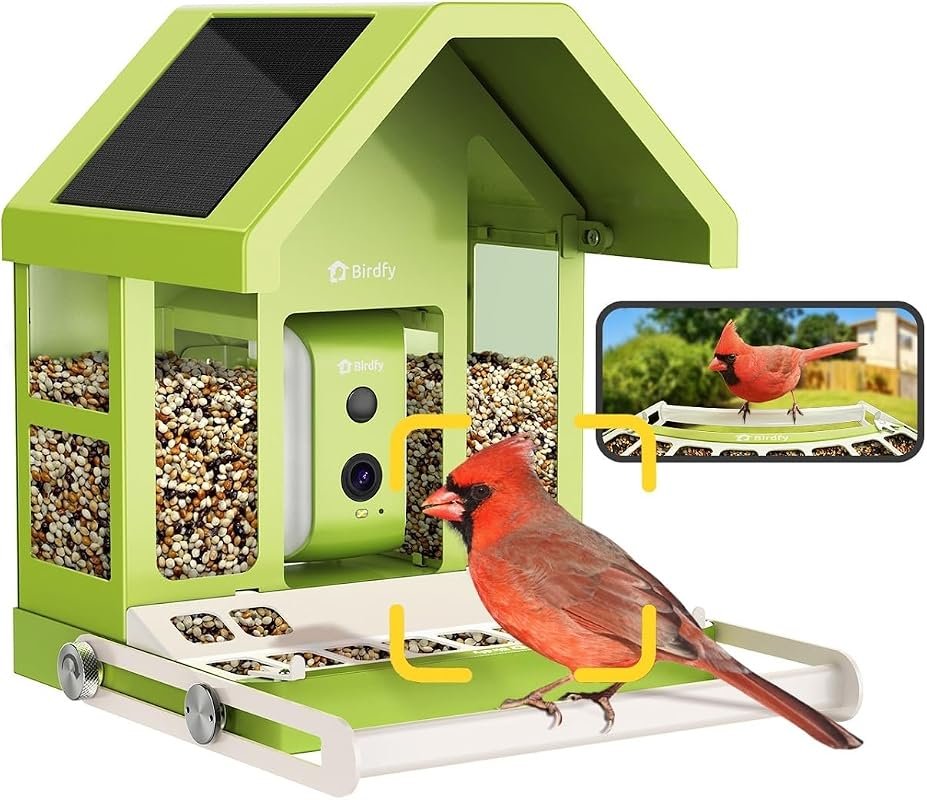 Birdfy Smart Bird Feeder with Camera – Solar Powered, Premium Metal Co
