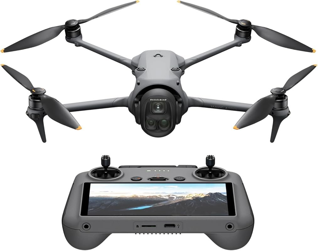DJI Mavic 4 Pro flagship drone with tri‑camera, DJI RC 2 remote, 8K vi
