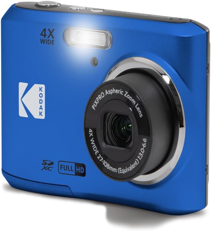 KODAK PIXPRO FZ45 16MP Compact Digital Camera with 4× Optical Zoom, AA