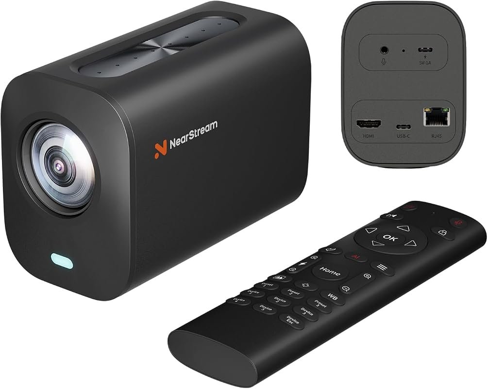 NearStream VM20 4K Streaming Camera featuring 40X Hybrid Zoom, Remote 