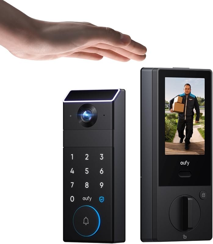 eufy Security FamiLock S3 Max Video Smart Lock featuring palm vein rec