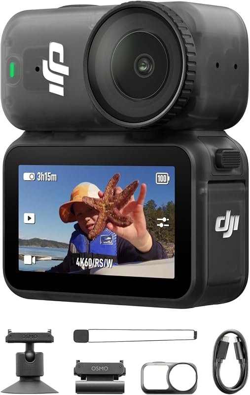 DJI Osmo Nano Standard Combo includes 128GB storage, 4K wearable camer