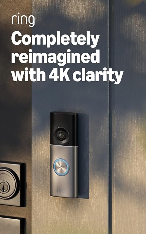 Ring Wired Doorbell 4K Pro – retinal 4K, wide-angle video, 10x zoom, n