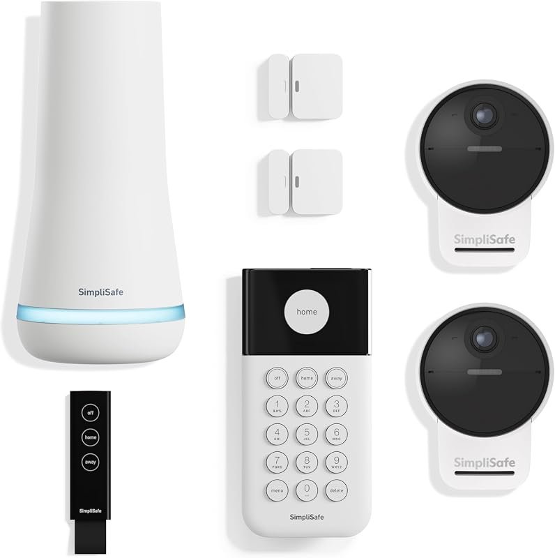 SimpliSafe 7‑Piece Wireless Outdoor Camera Security System with 24/7 m