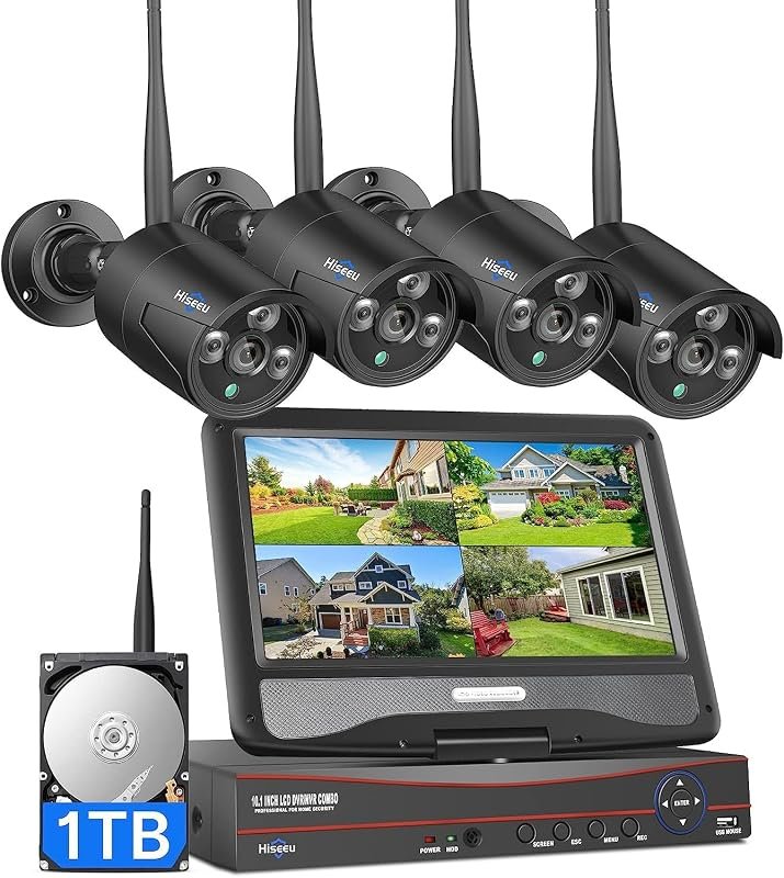 Hiseeu Pro 5MP Outdoor Home Security Camera System with Dual‑Band 2.4G