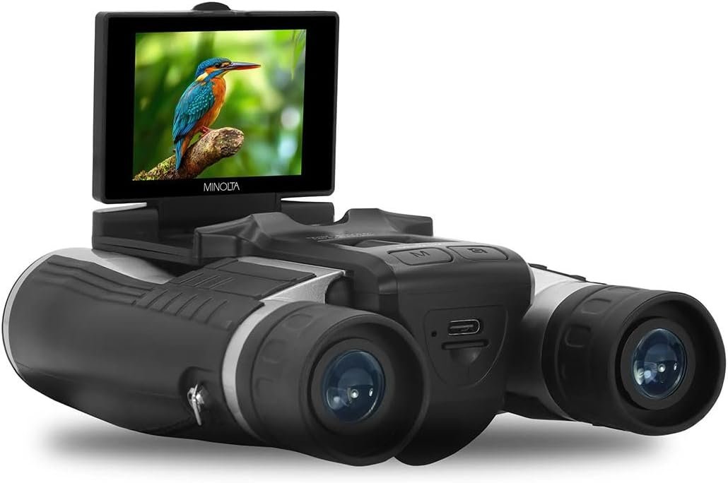 Minolta MN1232A Roof Prism Binoculars – 12x32 Magnification, Built‑in 