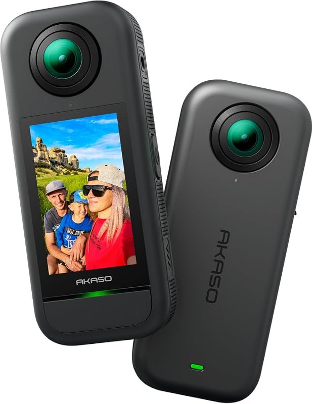AKASO 360 Action Camera Combo – 5.7K 360° Video with 360‑SuperSmooth S