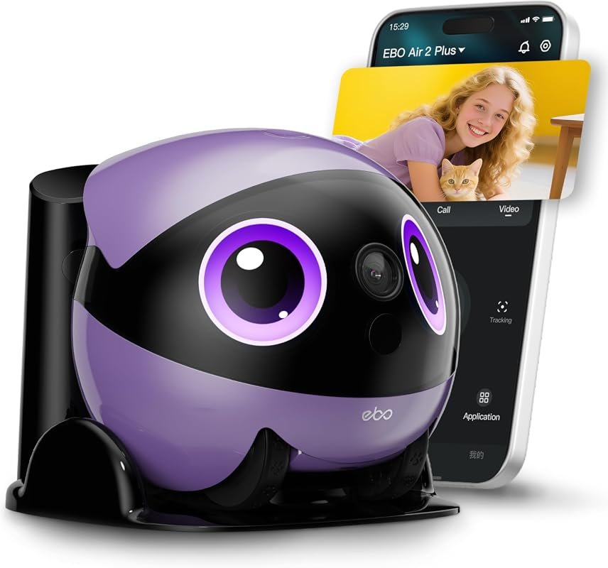 Enabot EBO Air 2 Plus Camera featuring Coding Lessons, AI Conversation