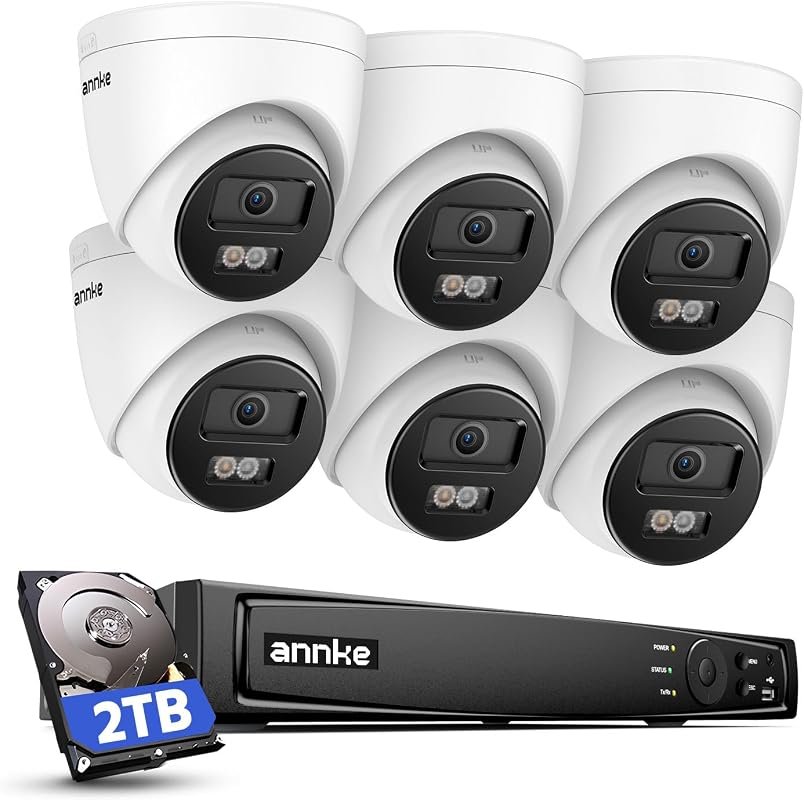 ANNKE 8-Channel 4K PoE Security Camera System with Color Night Vision 