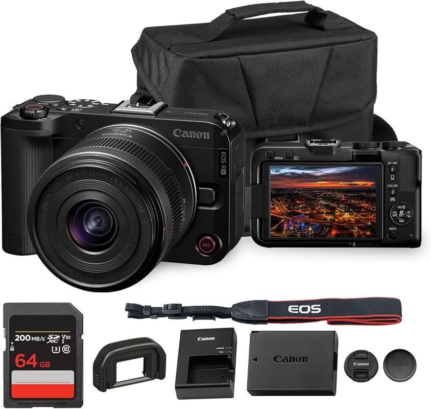 Canon EOS R50 V Mirrorless Camera with 14‑30mm f/4‑6.3 Lens Bundle – 2