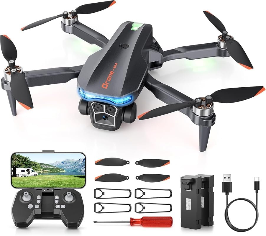 Brushless RC Camera Drone for Adults with High‑Performance Motors, Dua