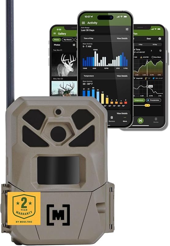 Moultrie Edge 3 Pro Trail Camera 50MP with 0.3‑second trigger and 4G L