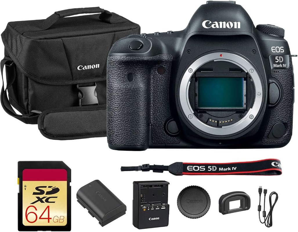 Canon EOS 5D Mark IV 30.4MP Full‑Frame DSLR Bundle – Includes Accessor