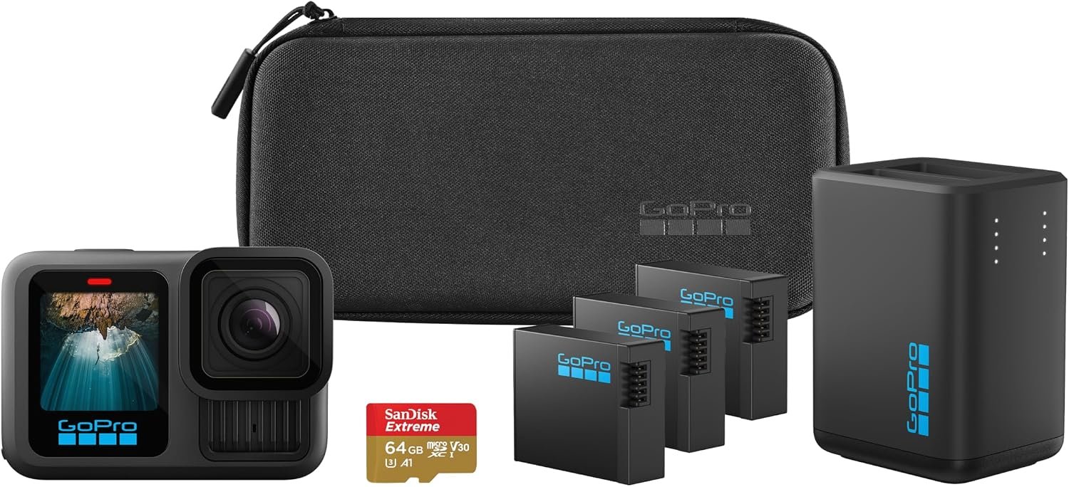 GoPro HERO13 Black Power Bundle includes dual charger, three Enduro ba