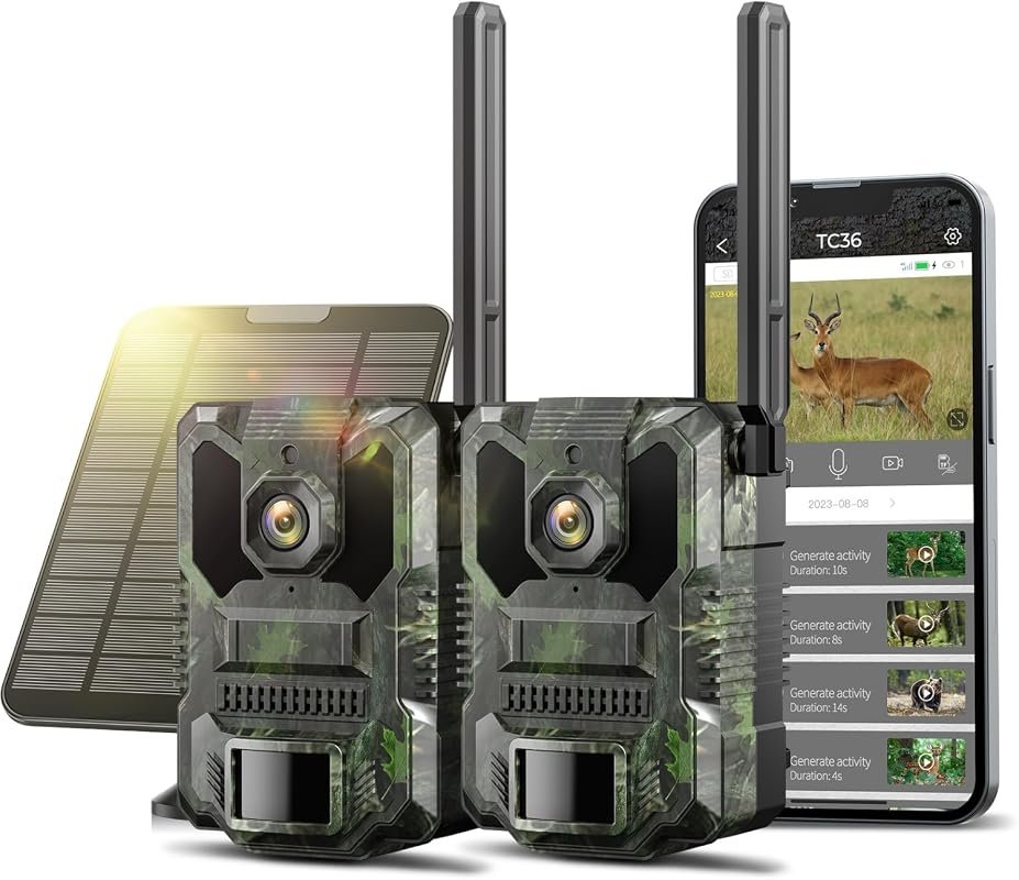 4G LTE Cellular Trail Camera streams 2.5K HD live video, 0.3‑second tr