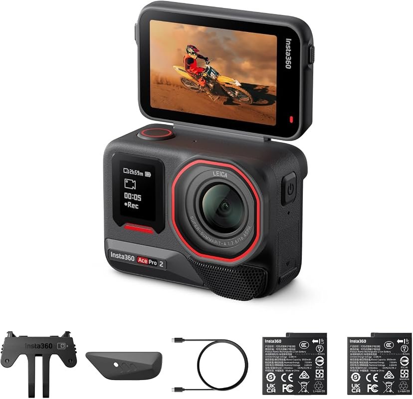 Insta360 Ace Pro 2 – 8K action camera with Leica‑co‑engineered 1/1.3″ 
