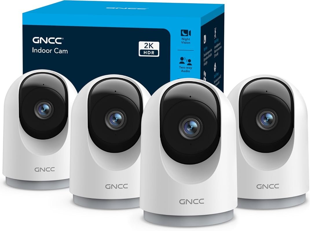 GNCC 5G Indoor Home Security Camera Set – Pet, Dog, Baby Monitoring wi