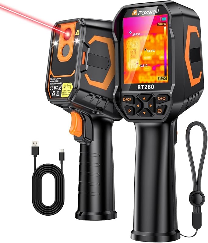FOXWELL RT280 Thermal Imaging Camera with 320×240 sensor, 2.8‑inch LCD