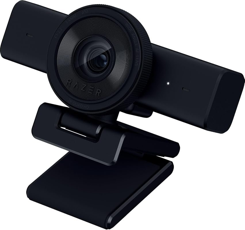 Razer Kiyo V2 X Webcam – 1440p 60 FPS Video for Streaming, Meetings, a