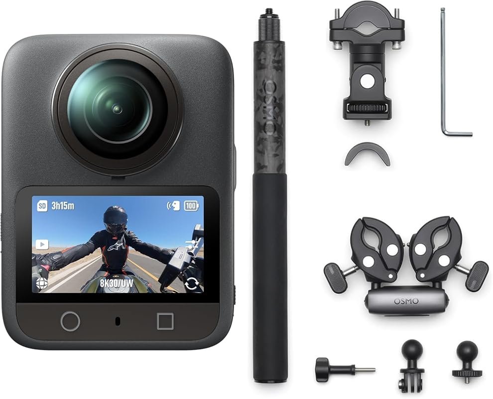 DJI Osmo 360 Motorcycle Multi‑POV Combo – 360 Action Camera with 5.7K 