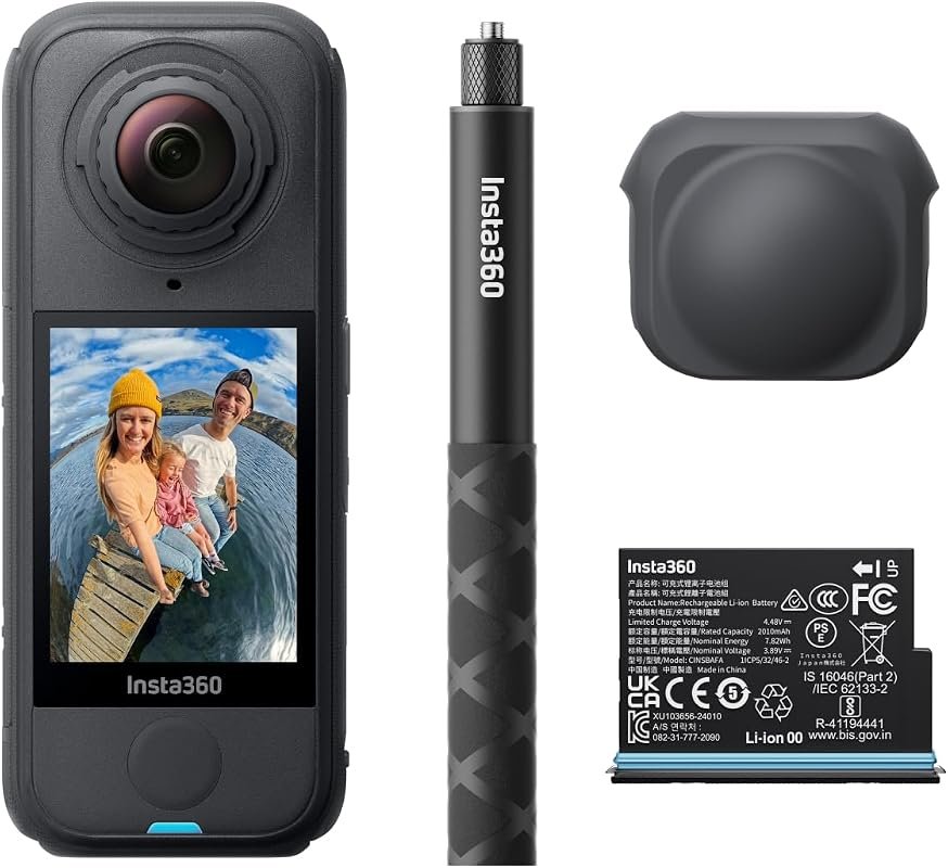 Insta360 X4 Air Starter Bundle – 8K 360 camera, invisible selfie‑stick