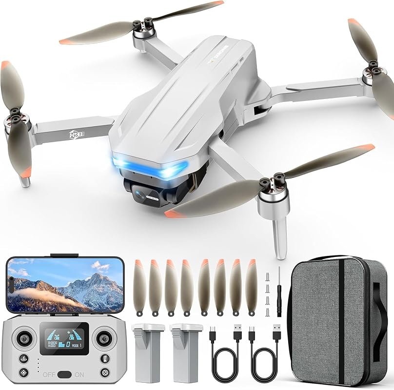 Oddire Foldable Drone Equipped with 4K Camera, GPS Assisted Flight, 30