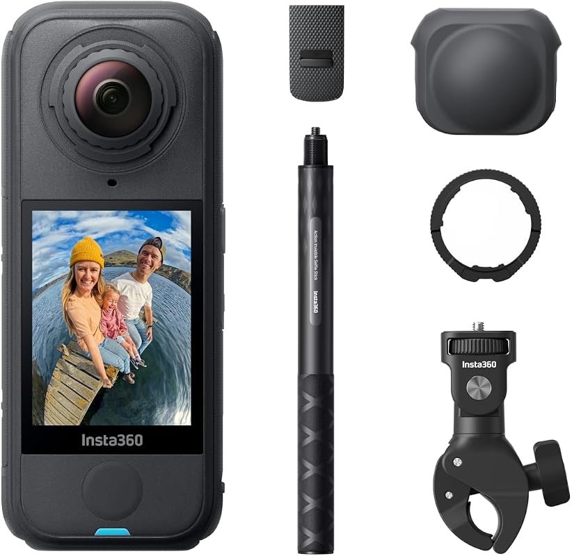 Insta360 X4 Air Motorcycle Bundle – 8K 360 Camera with Invisible Selfi